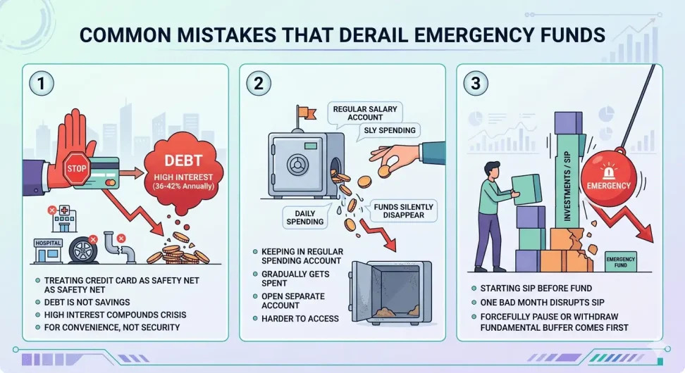 Common Mistakes That Derail emergency fund